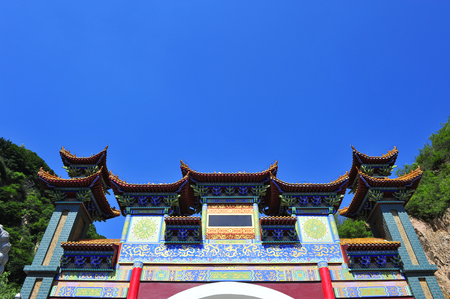 Chinese traditional style of architectureのeditorial素材