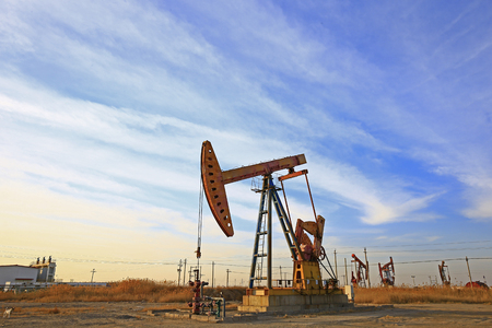 The oil pump, industrial equipmentのeditorial素材