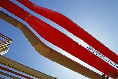 Oil pipes and valvesの写真素材