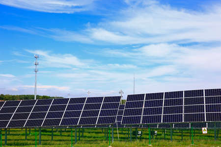 Solar photovoltaic panels and solar photovoltaic power generation systemsの写真素材