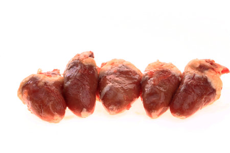 The heart in the white backgroundの写真素材