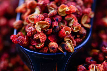Chinese prickly ash on a white backgroundの写真素材