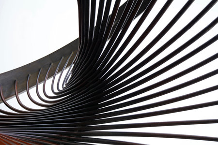Modern construction steel, surreal design in the futureの写真素材