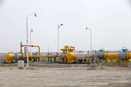 Oilfield equipment and pipelineの写真素材