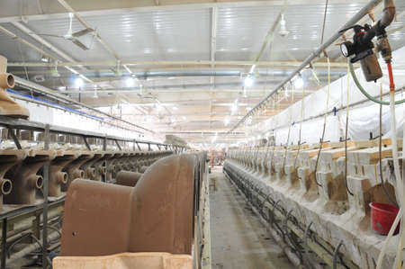 Ceramic products in the workshopのeditorial素材