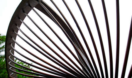 Modern construction steel, surreal design in the future