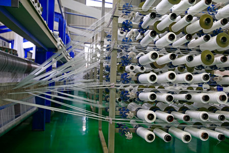 Packaging equipment, rotating machinery industrial factory automation production lineのeditorial素材