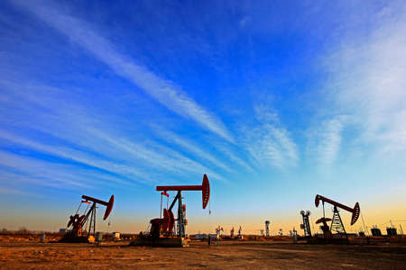 The oil pump, industrial equipmentのeditorial素材