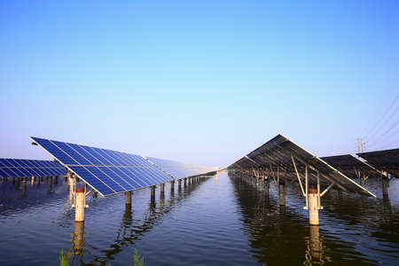 Solar photovoltaic panels and solar photovoltaic power generation system in the water