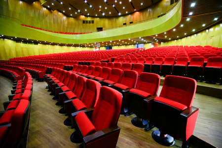 The auditorium seatsのeditorial素材