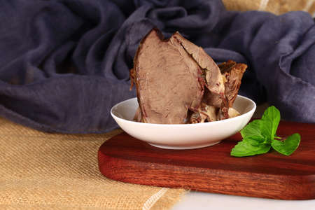 China lurou, bath chap, traditional food appetizersの写真素材