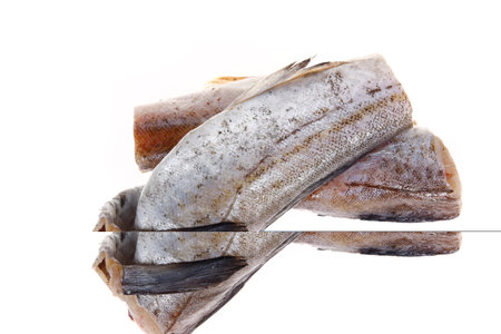 Cod isolated on a white background, fresh