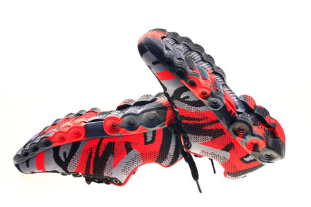 Sneakers on a white backgroundの写真素材