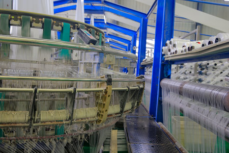 Packaging equipment, rotating machinery industrial factory automation production lineの写真素材