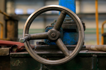 Sketch of piping design mixed with industrial equipment photo