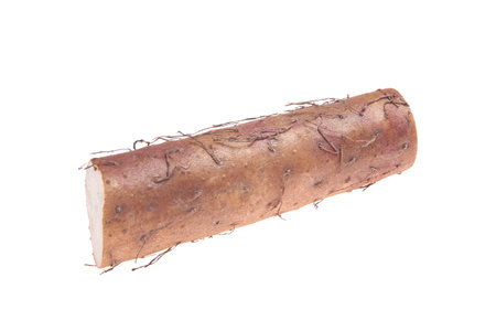 Yam on a white background, very freshの写真素材