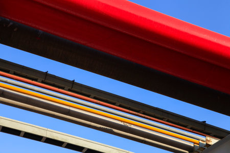The pipe and valve oil fields