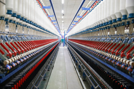 In a rotating machinery and equipment production company, it is very clean and tidyの写真素材