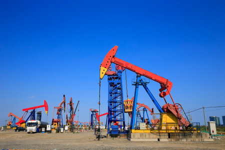 The oil pump, Oil and gas industry in Russia.の写真素材