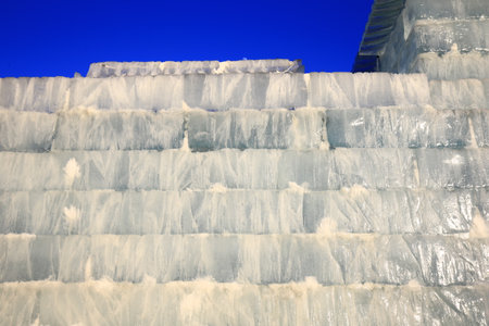 Huge ice as the backgroundの写真素材