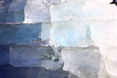 Huge ice as the backgroundの写真素材