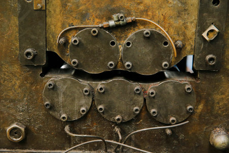 The old factory abstract background of industrial equipment