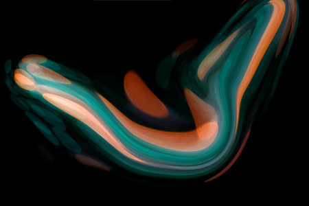 Fireworks, lights in the darkness, festive atmosphere, abstract background