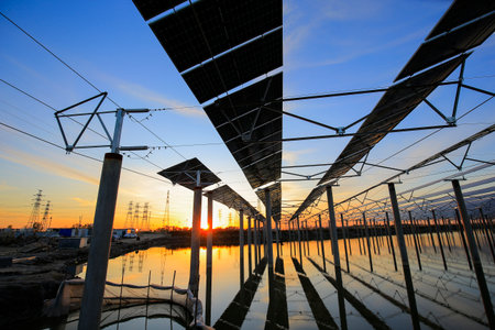 Solar photovoltaic panels and solar photovoltaic power generation system in the water