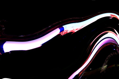 Stage lighting effect in the dark, fuzzy figure