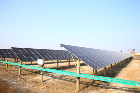 Solar panels, industrial equipment