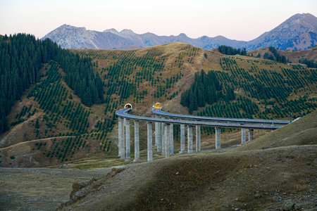 A bridge to the valley, Very spectacularの写真素材