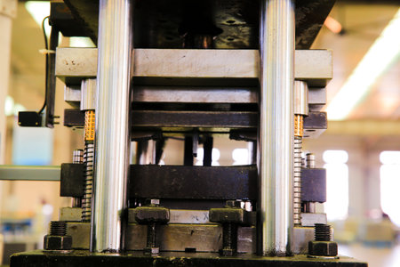 The old factory abstract background of industrial equipment