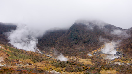 Travel owakudani in Japan.の写真素材