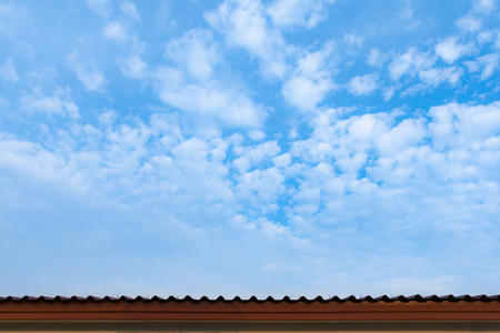 In the sky have clounds not polution.の写真素材