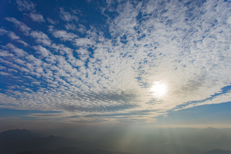 In the sky have clounds not polution.の写真素材