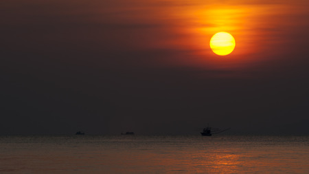 Sunset Payam Island in Thailand.の写真素材