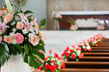 Bouquet in the weddingの写真素材