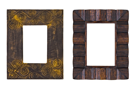 Old Wooden Picture Frame  for Decorationの写真素材