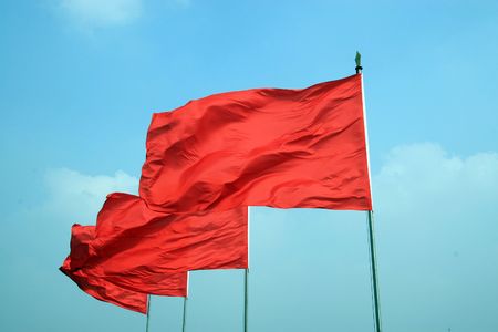 Red Flagの写真素材