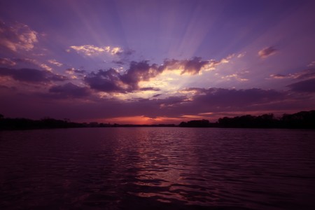 sunset scenery by the riverside,  natural landscape outdoor, Tangshan City, Hebei Province, China.
の写真素材