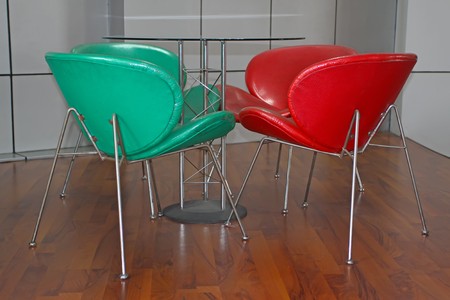 chairs in the room, Luannan County, Hebei Province, China. の写真素材