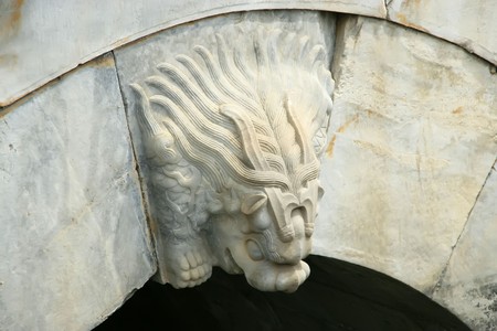 chinese ancient architecture landscape, close up of pictures, Eastern Qing Tombs, Zunhua County, Hebei, china.
の写真素材