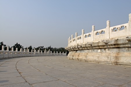 the circular mound of heaven in beijing,china.の写真素材