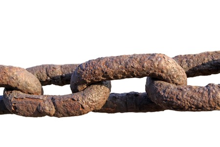 close up of iron chainの写真素材