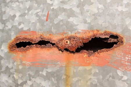 close up of pictures, rusty iron plateの写真素材