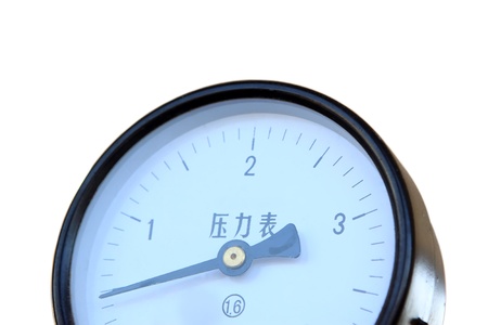 gauges instrument on a white backgroundの写真素材