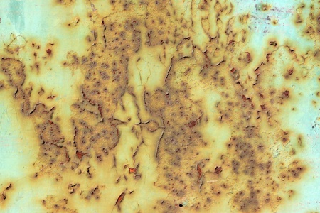 close up of rusty iron plate
