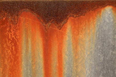 close up of rusty iron plate