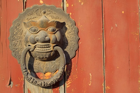 beast's head in the door の写真素材