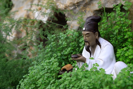 beautiful ceramic products creative still lifeの写真素材